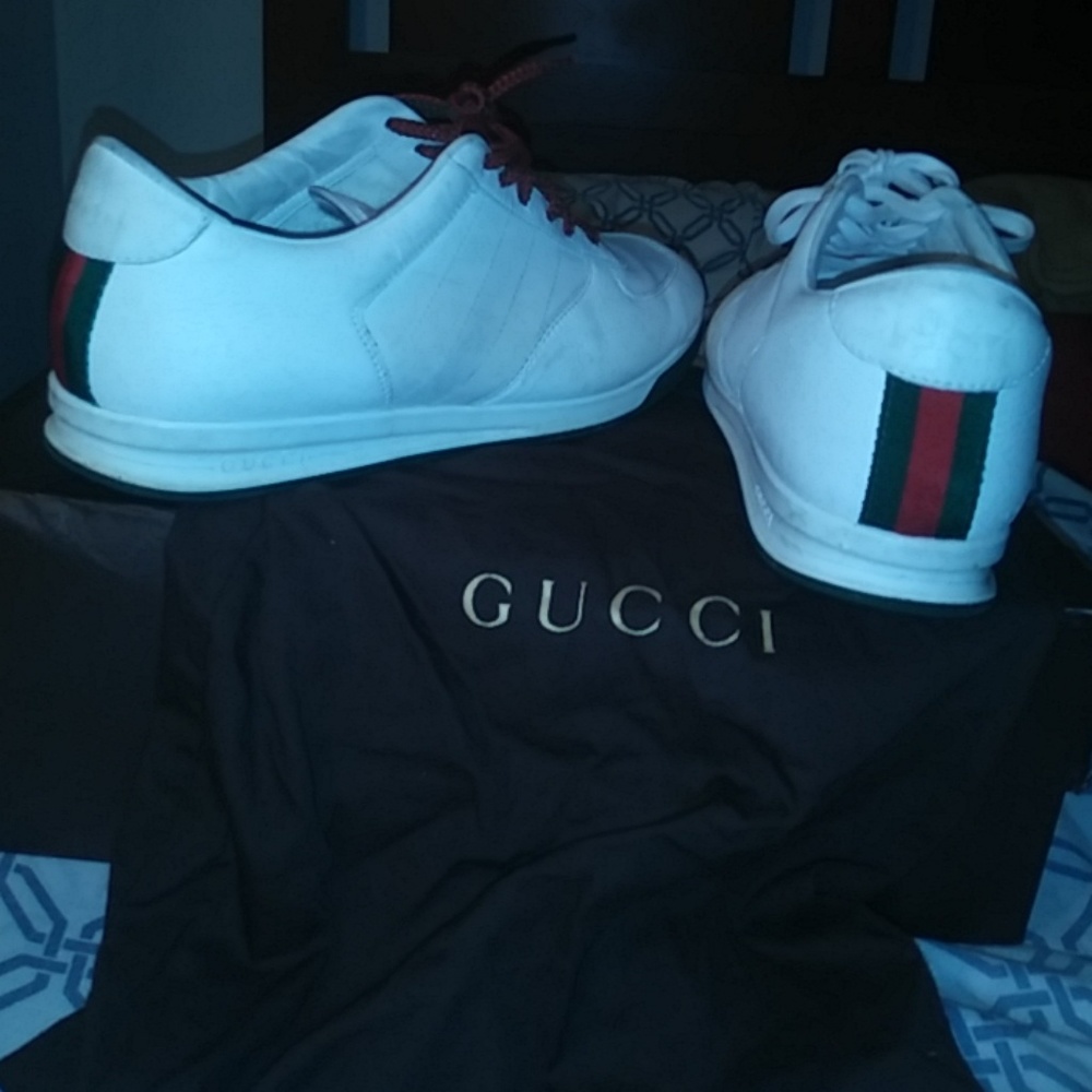1984 50th anniversary white Gucci sneakers